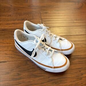 Nike Kids Court Legacy Casual Sneakers White Sz 5Y